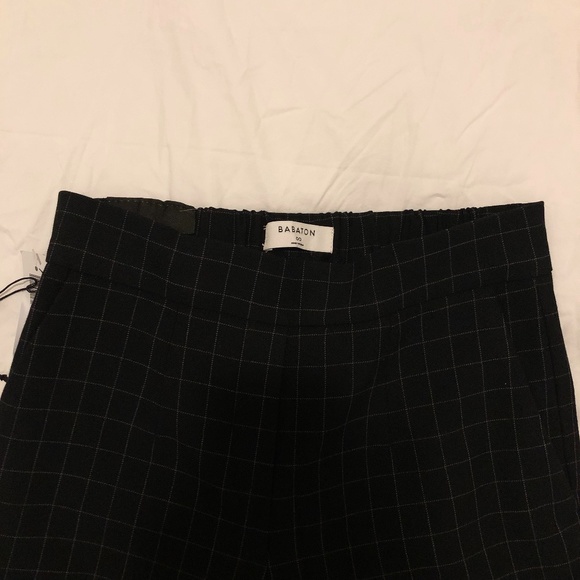 SOLD - Aritzia Babaton Conan Pant - Navy Espace Window Pane - Size 00 - Picture 5 of 6